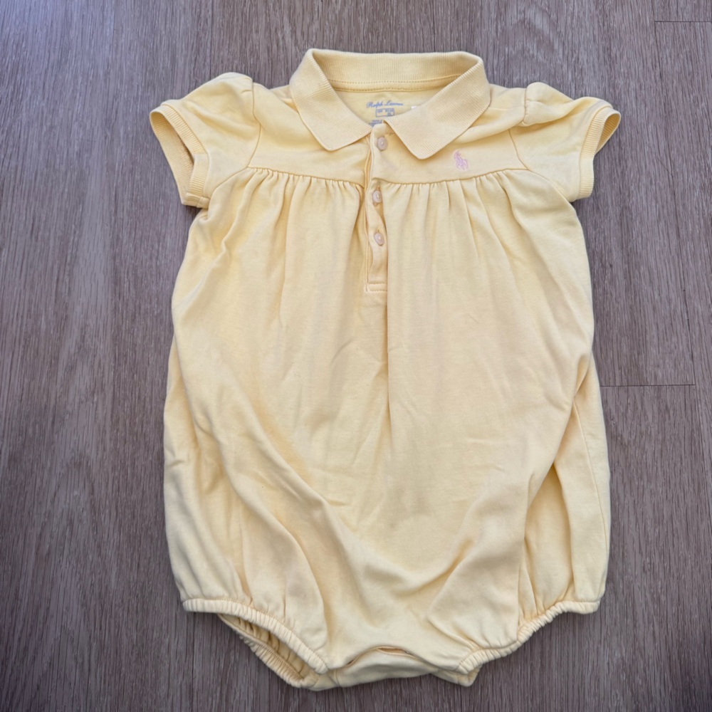 Ralph Lauren Light Yellow Kids Bodysuit